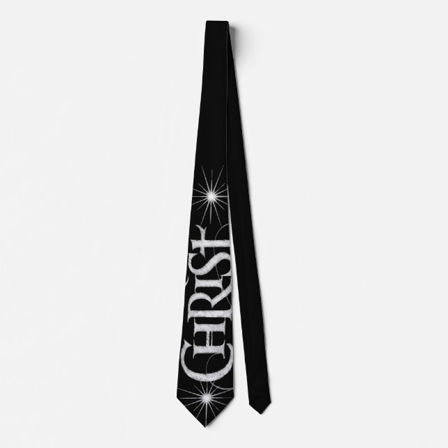 Cravate Merry CHRISTmas Christian Chalkboard Calligraphie (Devant)