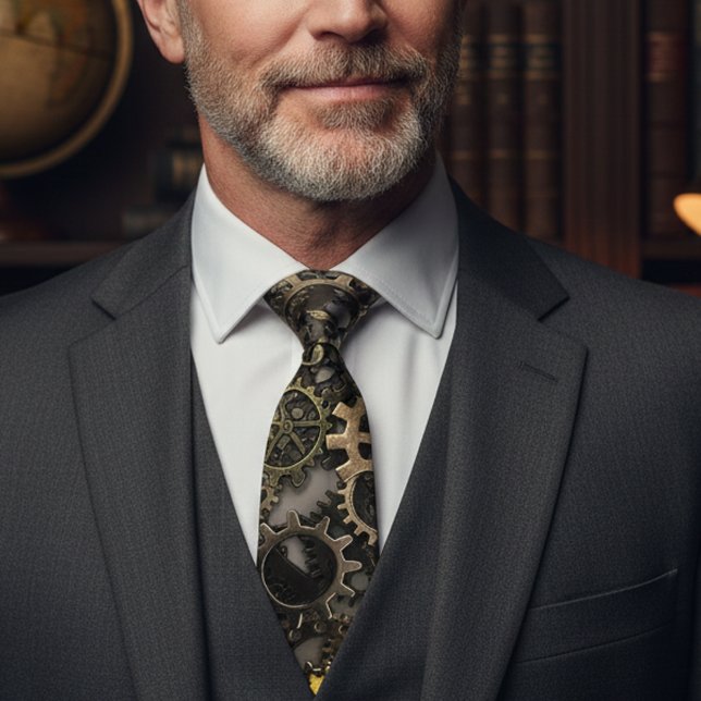 Cravate Metal Gears Steampunk Industriel Vintage (Créateur téléchargé)