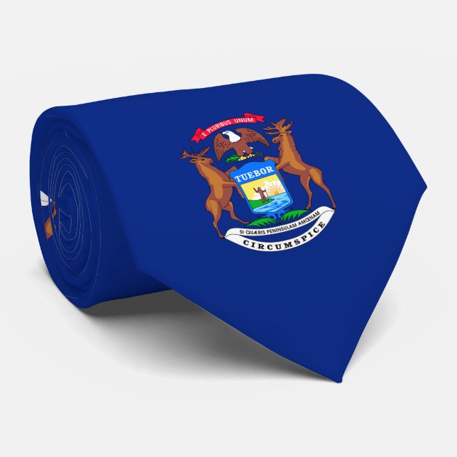 Cravate Michigan State Flag Design (Roulé)