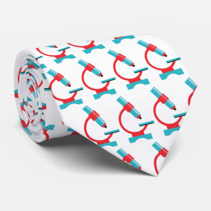 Cravate Microscope de biologie amusante pour un professeur