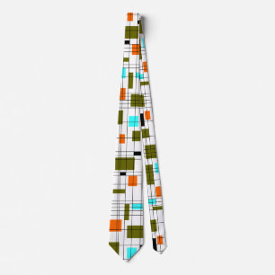 Cravate Midcentury grid