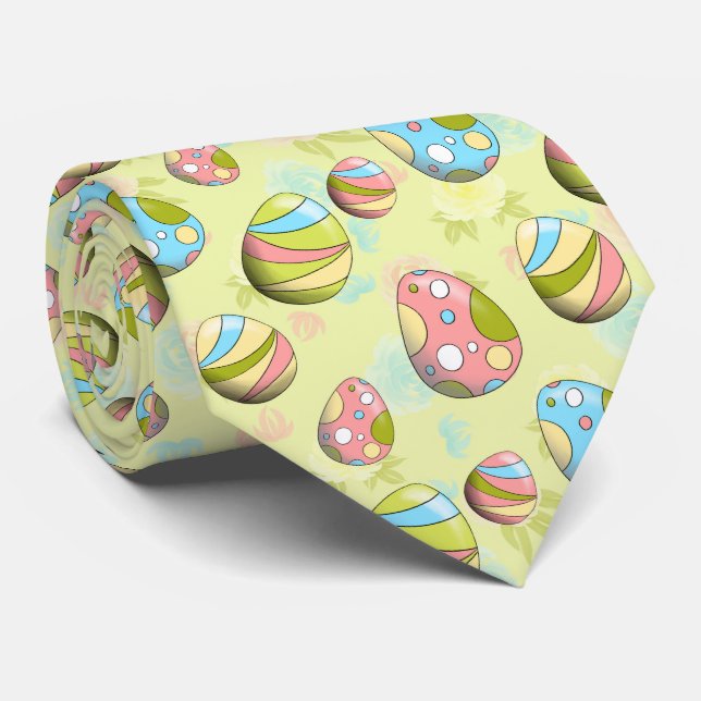 Cravate mignon oeufs de Pâques carrelé motif (Roulé)