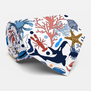 Cravate mignonne de motif de plage