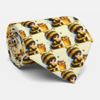 Mignonne fille en costume d'abeille avec Motif de 