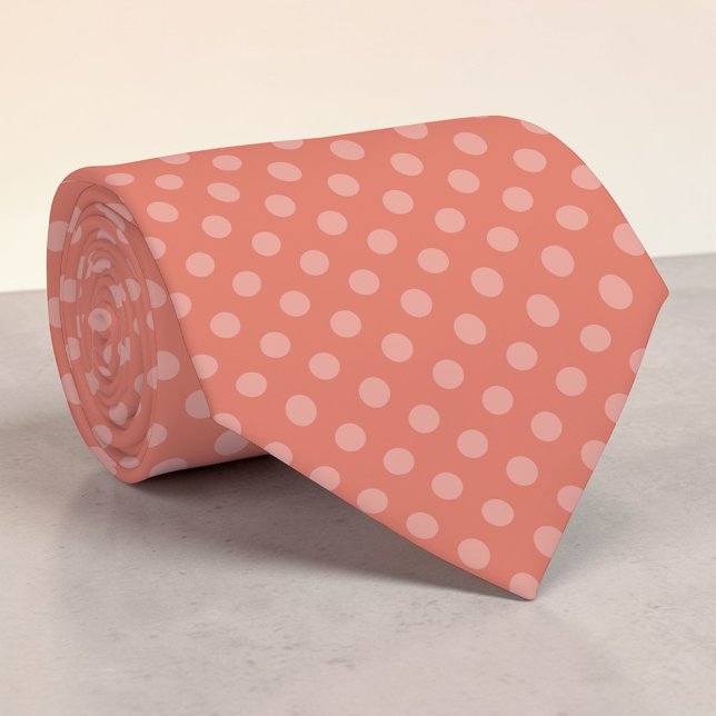 Cravate Mini Points Orange Bohème (Créateur téléchargé)