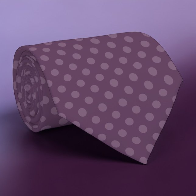 Cravate mini pois violette Boho (Créateur téléchargé)