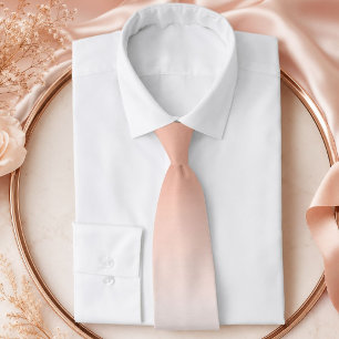 Cravate minimaliste chic pastel rose poudrée ombre rose te
