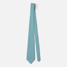 Cravate minimaliste en bleu Turquoise
