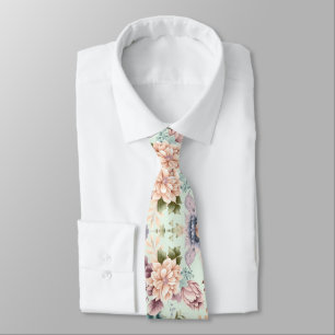 CRAVATE MODE SAGE FLORAL BOTANIQUE 2 MENUS