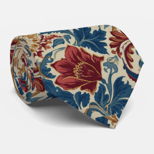 Cravate Modèle Art Nouveau Coquelicots de William Morris 