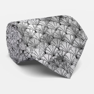 CRAVATE MODÈLE EN MARBRE ART DÉCO MONOCHROME