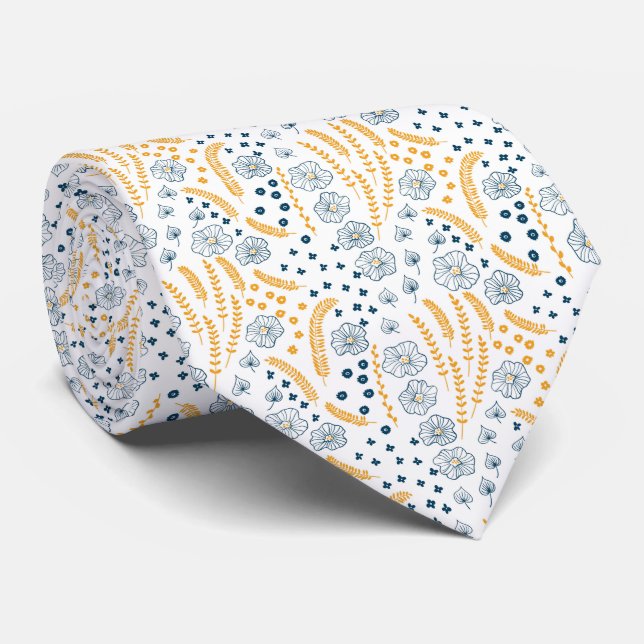 Cravate Modèle floral (Roulé)