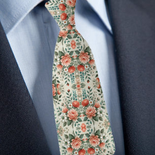 Cravate Modèle floral formel