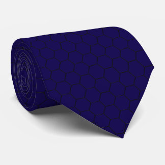 Cravate Modern Hexagonal Grid Geometric Pattern