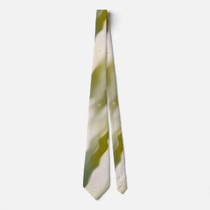 Cravate moderne Abstrait Art Motif Green Waves