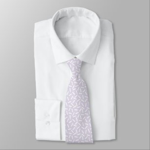 Cravate Moderne blanc & gris