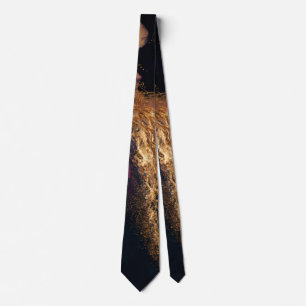 Cravate Moderne Élégant Violet Sarcelle Noir Marbre Agate 