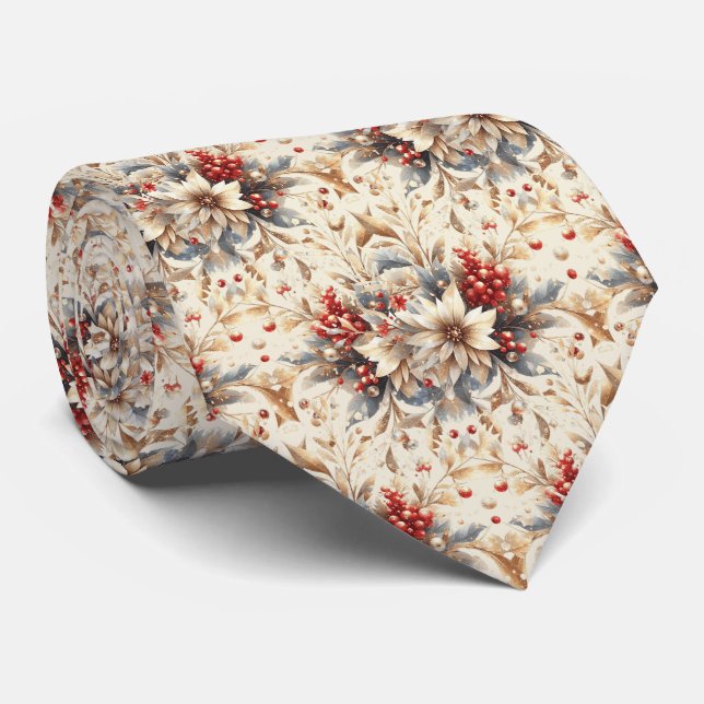 Cravate moderne Fleurs de Vacances (Roulé)