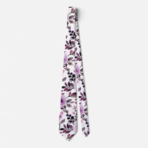 Cravate Moderne tendance Lilac Moderne Joli motif floral