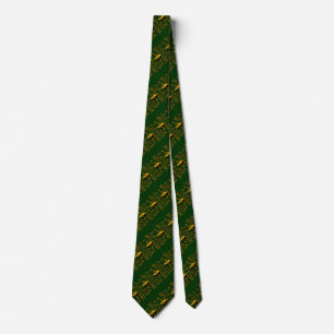 Cravate Molon Labe Spartan Warrior 5 étoiles vert
