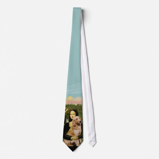 Cravate Mona Lisa - Golden Retriever (Devant)