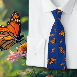 Cravate Monarch Motif Butterflies