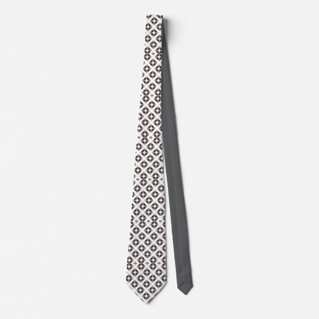 Cravate Monochrome Diamond Neck Tie (Devant)