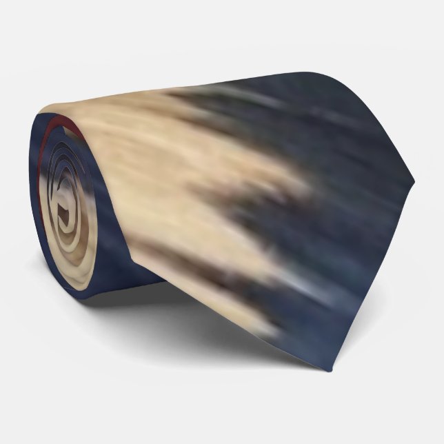 Cravate Monochrome Ikat Sleek Motif de relevé élégant (Roulé)