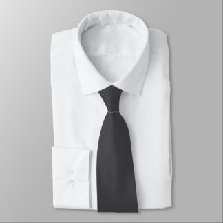 Cravate Monogramme blanc gris foncé moderne