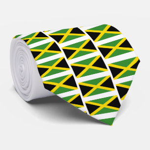 Cravate Monogramme JAMAICA FLAG personnalisé