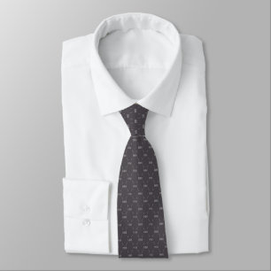 Cravate Monogramme moderne avec Motif concepteur
