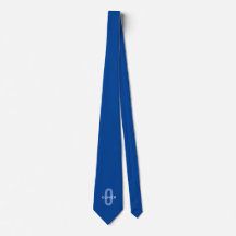 Monogramme personnalisé Nom bleu blanc
