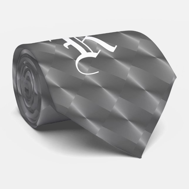 CRAVATE MONOGRAMME PEWER (Roulé)