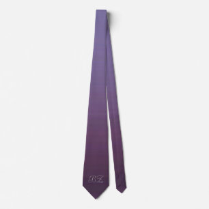 Cravate Monogramme Subtil Ombre pourpre