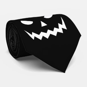 Cravate Monstre de Citrouille de Jack-o'-lantern, effrayan