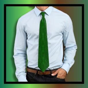 Cravate Moody Swirl Motif Green