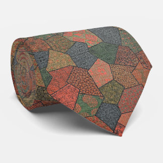 Cravate Mosaïque orientale - Géométrie vintage