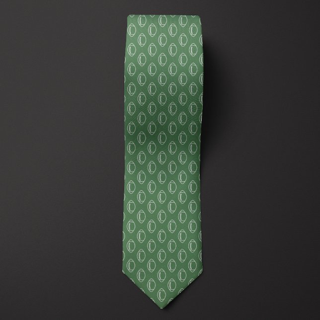 Cravate Moss Green Football (Créateur téléchargé)