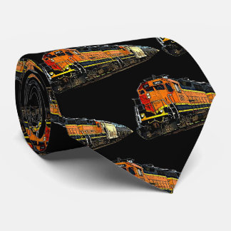 Cravate Moteur de train de Locomotive Diesel Orange