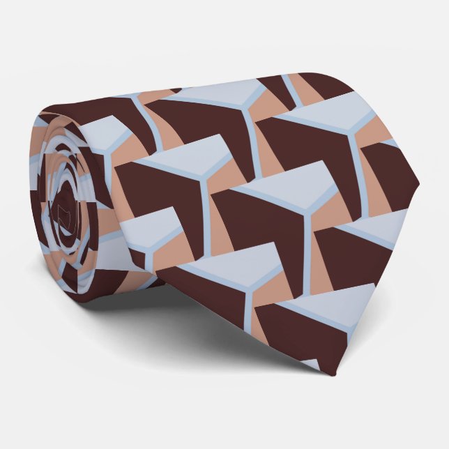 Cravate motif 3D (Roulé)