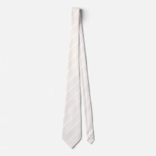 Cravate Motif à cinq rayures beige et blanc
