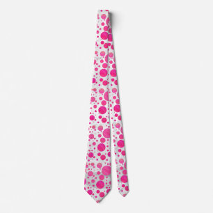 Cravate Motif à point de la passion rose