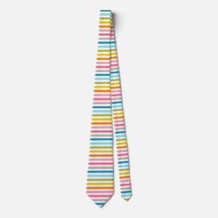 Cravate Motif à rayures colorées