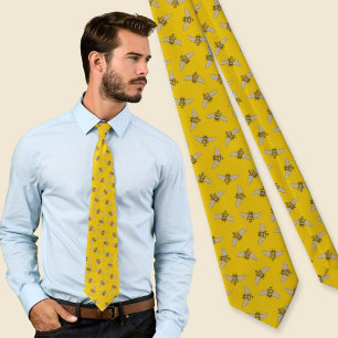 Cravate Motif abeilles