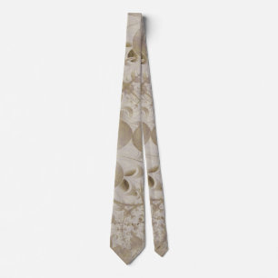Cravate motif Abstrait beige