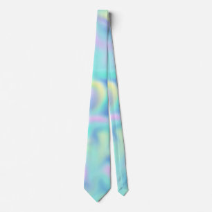 Cravate Motif Abstrait Blurred Pretty Pastel Swirls