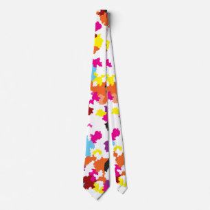 Cravate Motif Abstrait couleur cristallin irrégulier
