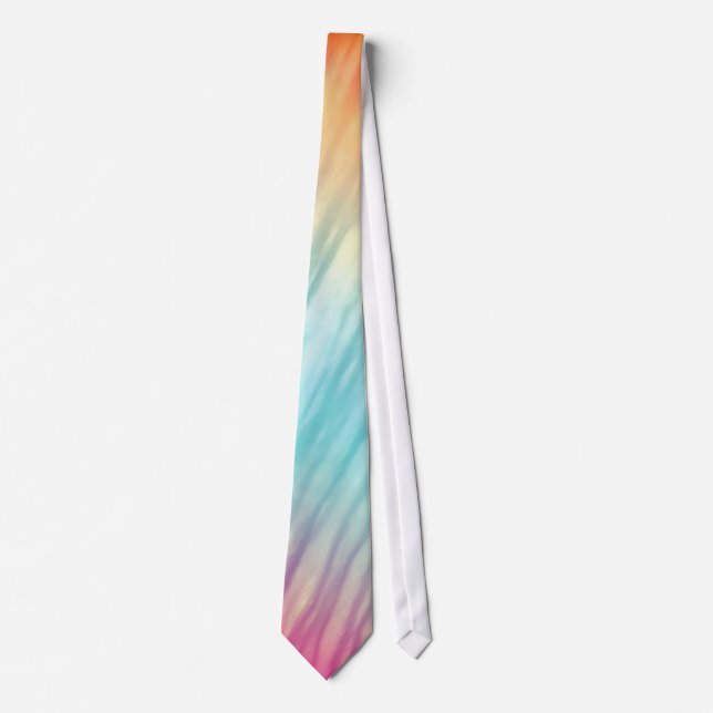 Cravate Motif Abstrait multicolore (Devant)
