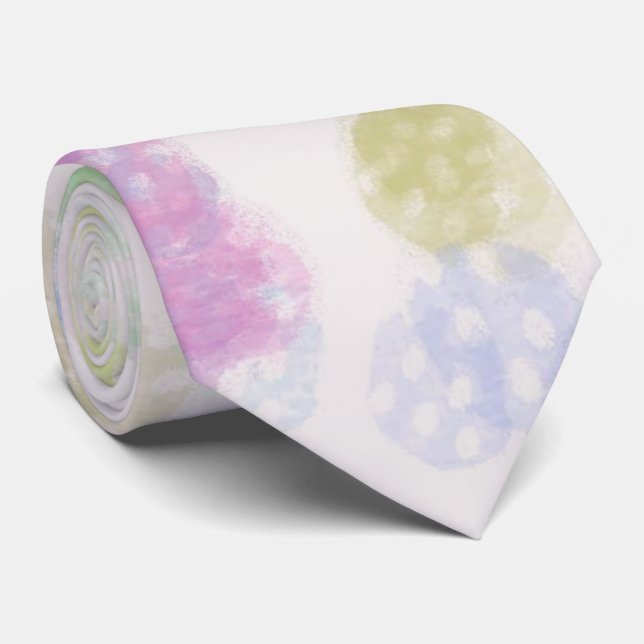 Cravate Motif Abstrait Pastel Color moderne (Roulé)