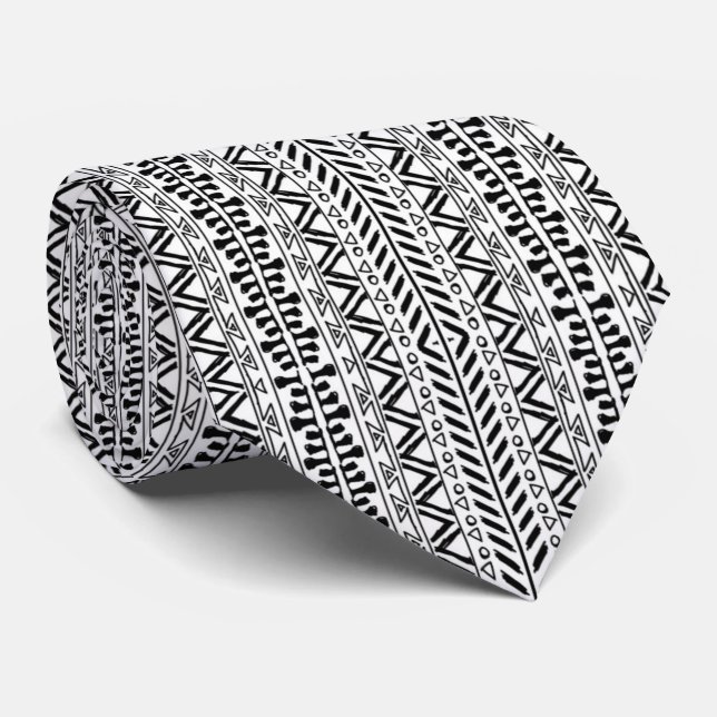 Cravate Motif africain tribal Necktie (Roulé)